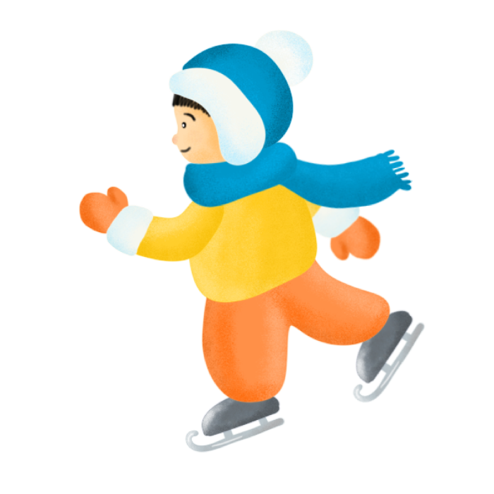 Раскраска дети катаются на коньках - «ixtira TV» — развитие, обучение и развлечение для детей